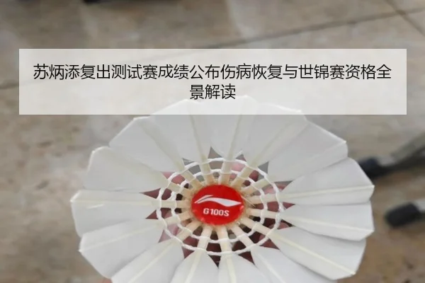 苏炳添复出测试赛成绩公布伤病恢复与世锦赛资格全景解读